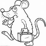 Rat Coloring Pages Getcolorings sketch template