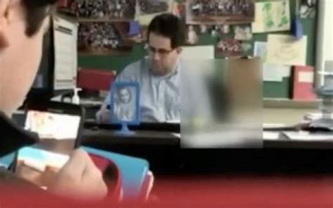 Moment Teacher Was Caught Masturbating Under Desk In