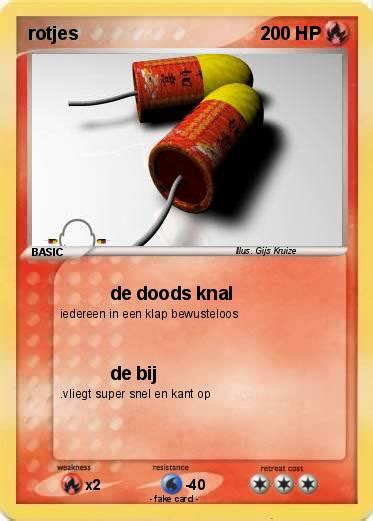 pokemon rotjes de doods knal  pokemon card