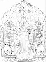 Coloring Saints Padua Elizabeth Zechariah Coroflot S3images Besök Francisc Sfântul sketch template