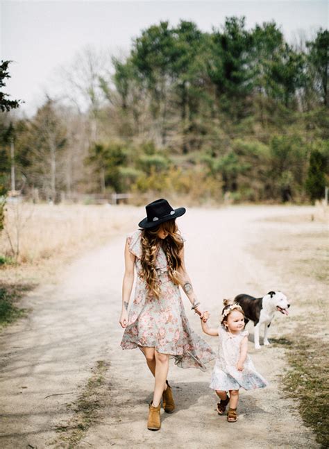 inspired by this a mother daughter photoshoot and boho hair tutorial
