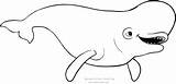 Dory Finding Coloring Beluga Bailey Pages sketch template