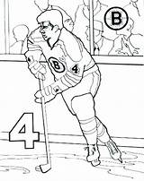 Coloring Pages Boston Nhl Bruins Logo Getcolorings Hockey Print Color Printable sketch template