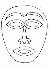 Masque Africain Maternelle Activités Imprimable sketch template