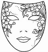 Mascaras Venecianas sketch template