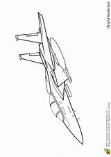 Colorier Coloriage Airplane Avion Coloriages Avions F15 Hugolescargot Armée Tableaux Wwii Enregistrée sketch template