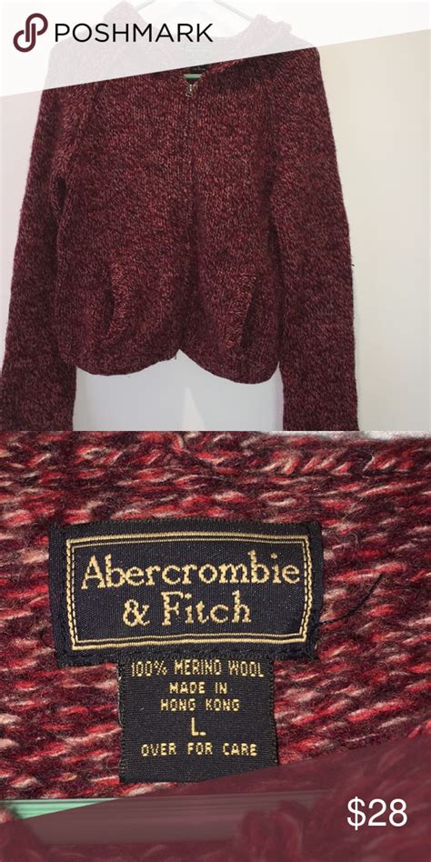 Abercrombie And Fitch Wool Hooded Sweater Hooded Sweater Sweaters