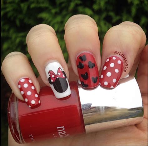 minnie mouse nails nail art by claire o sullivan nailpolis museum of