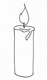 Candle sketch template