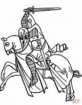 Coloring Pages Knights Printable Knight Sheets Color sketch template
