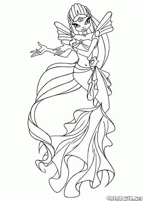 coloring page mermaids  sirens