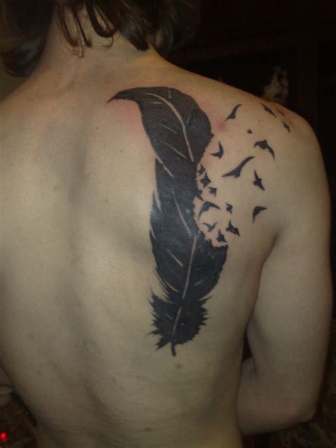 birds   feather tattoo