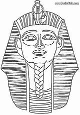 Coloring Pages Pharaoh Mask Egyptian Color Egypt Popular sketch template