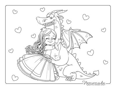 coloring pages dragon princess dragon princess coloring page
