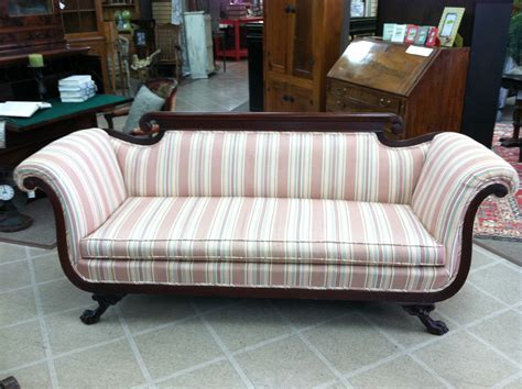 gorgeous antique duncan phyfe style sofa nicely carved circa 1930 for