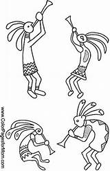 Coloring Southwestern Pages Native Kokopelli American Southwest Colorpagesformom Color Patterns sketch template