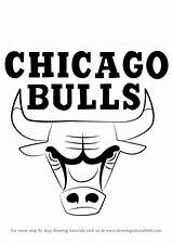 Draw Bulls Chicago Logo Drawing Bull Nba Sketch Step Drawings Paintingvalley Learn sketch template
