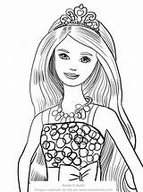 Barbie Coloring Birthday Pages Face Compleanno Party Color Foreground Printable Getcolorings sketch template