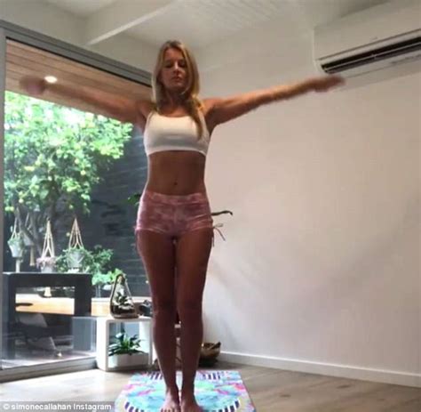 Simone Callahan Shows Off Her Age Defying Figure At Yoga
