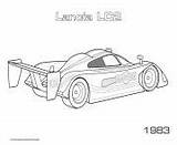 Coloring Pages Cars 1983 Lc2 Lancia Print sketch template