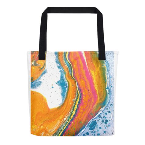 abstract art tote bag