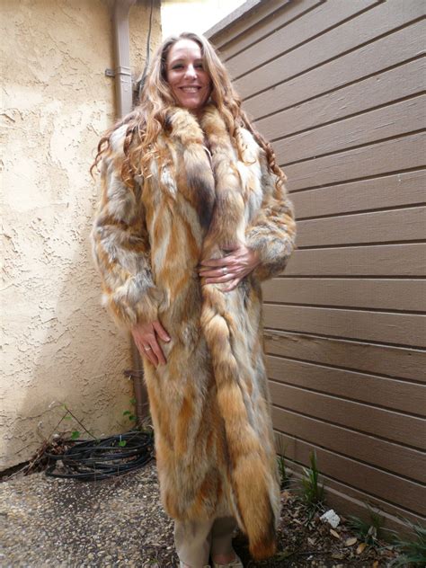 Red Fox Full Length Fur Coat 04