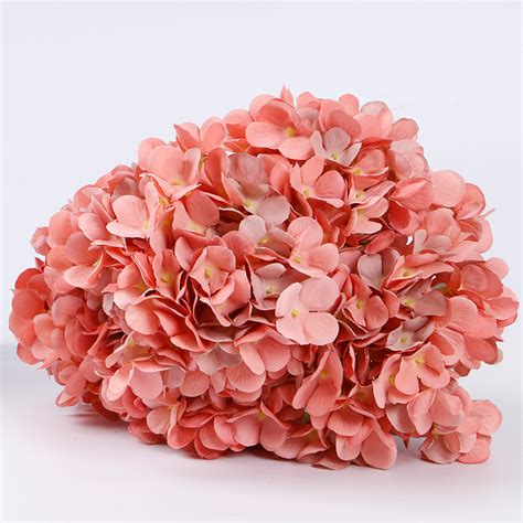 wholesale wedding decorative silk hydrangea artificial flowers bunch