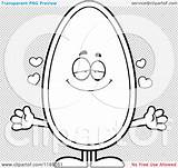 Seed Mascot Loving Clipart Cartoon Coloring Outlined Vector Thoman Cory sketch template