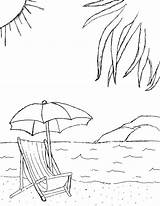 Beach Coloring Pages Printable Colouring Clothes Amelia Chairs Heavenly Summer Comments Chair sketch template