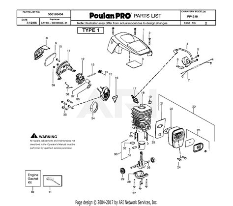 poulan pp   parts diagram  engine