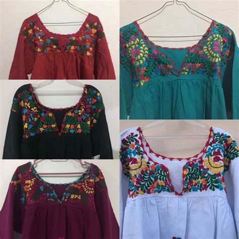 Blusa Bordada Mexicana Blusa Tradicional Blusa De Oaxaca 700 00