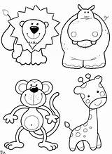 Coloring Animal Pages Print Animals Kids Colouring Printable Color Colour Book Easy Fun Coloriage Baby Tiere Animaux Sheet Dieren Kleurplaat sketch template