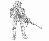 Halo Coloring Gun Pages Mechine John Print Cqb Search sketch template