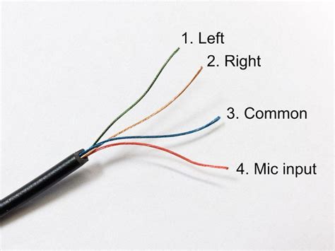 headphone  mic volume wiring diagram