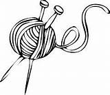 Knitting Getdrawings Coloring Pages sketch template