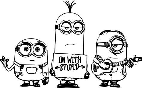 eye minion clipart black  white   cliparts