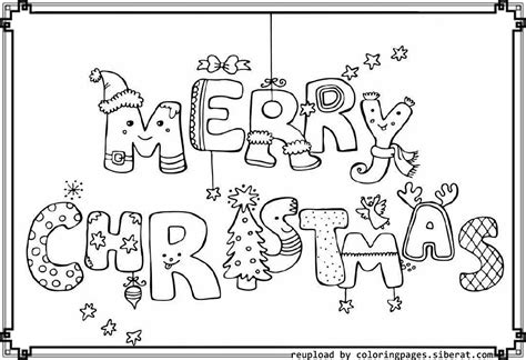 merry christmas coloring pages    print