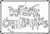 Coloring Christmas Merry Pages Happy Print Year Coloringtop Popular sketch template