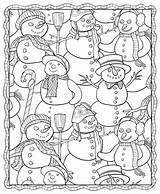 Winter Coloring Pages Adult Adults Print Printable Kids Snowman Pdf Color Grayscale Sheets Getcolorings Getdrawings Make Colorings Faber Castell sketch template