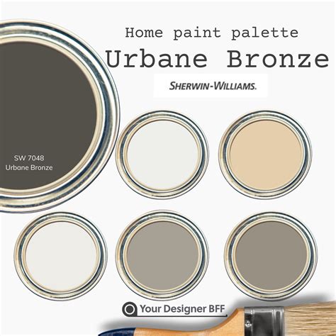 sherwin williams urbane bronze home paint color palette lupongovph