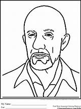 Breaking Bad Coloring Pages Ginormasource Cranston Brian sketch template