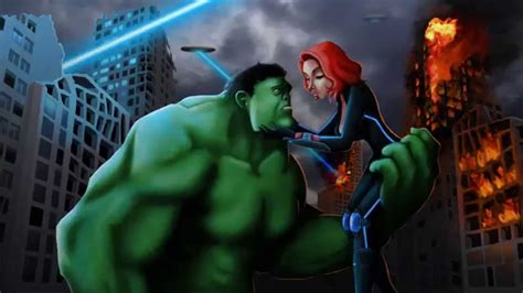 Hulk And Black Widow Creating Process Халк и черная