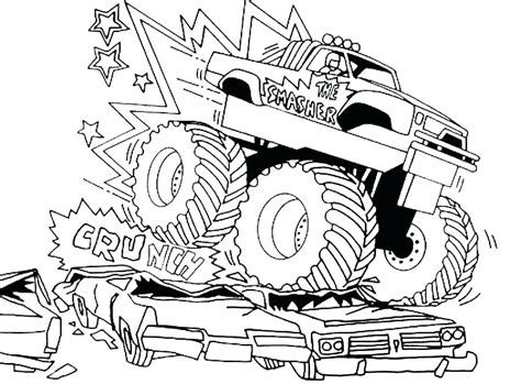 grave digger monster truck coloring page sheets  kids coloring home