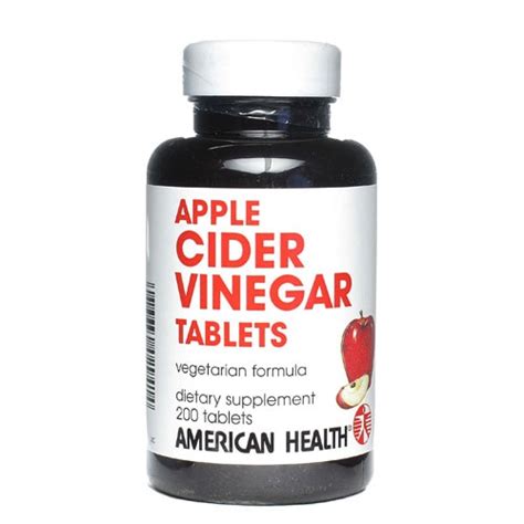 american health apple cider vinegar tablets  tablets vitacost