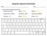 Keyboard Worksheet Computer sketch template