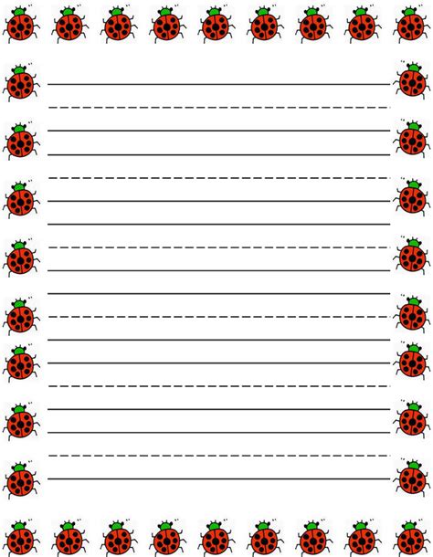 images  lined paper printable star border  printable