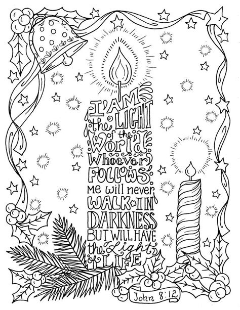 christian coloring pages  christmas color book digital adult