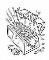 Coloring Pages Treasure Chest Underwater Print sketch template