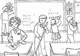 Cleaning Classroom Colouring Children Tidying School Tidy Coloring Pages Their Having Fun Help Disimpan Dari sketch template