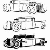 Rod Coloring Hot Cars Pages 1936 Chevy Draw sketch template